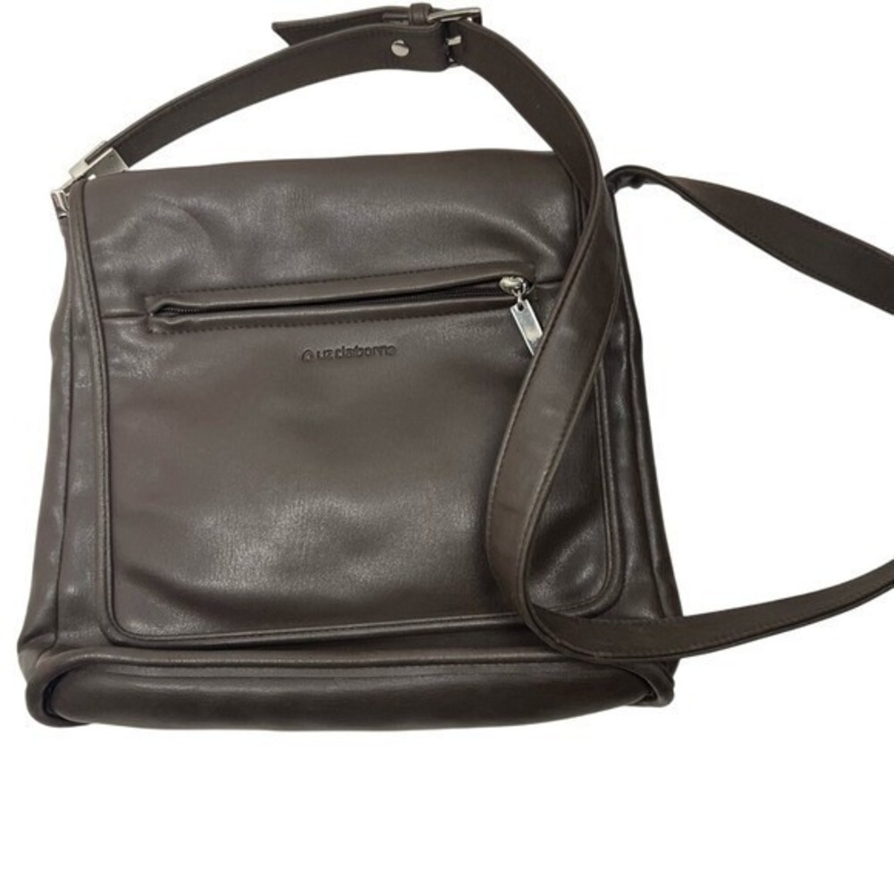 Liz Claiborne faux Brown Leather Purse Dimensions 10X10X3